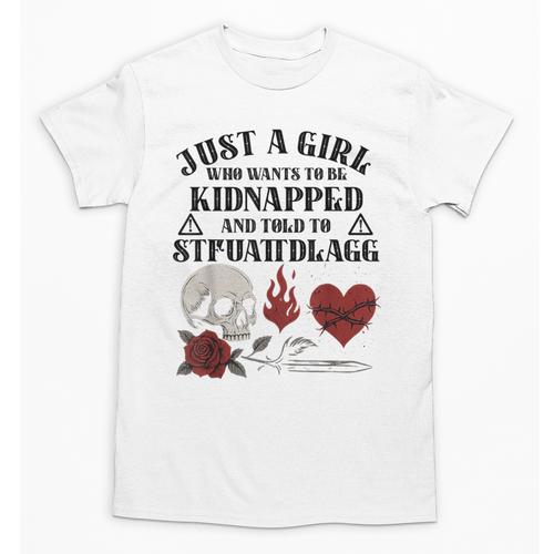 Dark Romance Smutt Book Merch Just A Good Girl STFUATTDLAGG Unisex T-Shirt - Bookorys