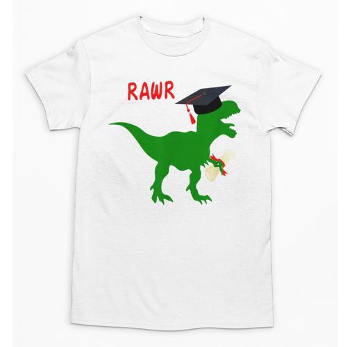 Dinosaur Rawr Diploma Graduate Graduation Unisex T-Shirt - Best Gift Smart