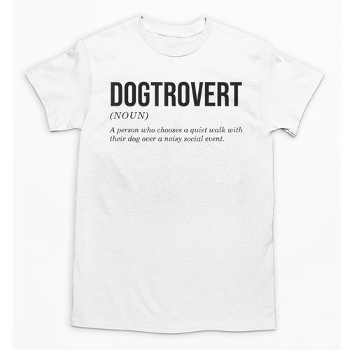 Dogtrovert Definition Dog Lover Introvert Women Men Unisex T-Shirt - Raresse