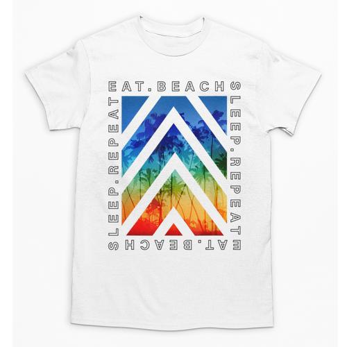 Eat Beach Sleep Repeat Summer Vacation Graduation Tees Men Women Kids Unisex T-Shirt - Best Gift Smart