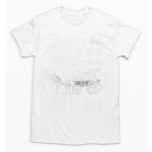 Endearing Wagon Humor Please Be Patient I'm From The 1900s Premium Unisex T-Shirt - Figerry