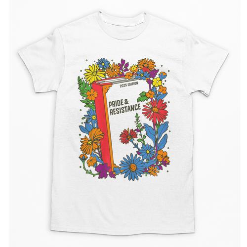 Equal Rights Book Flower Resist Feminist LGBTQ Floral Unisex T-Shirt - Bookorys