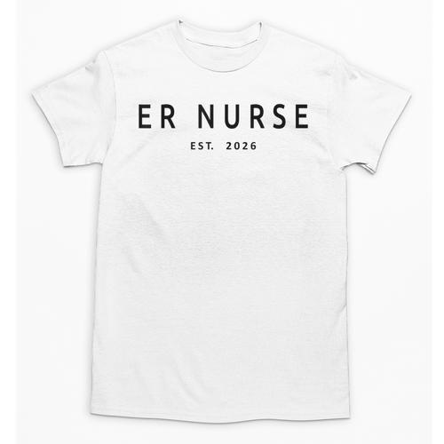 ER Nurse Est 2026 Emergency Room Graduation Nursing School Unisex T-Shirt - Best Gift Smart