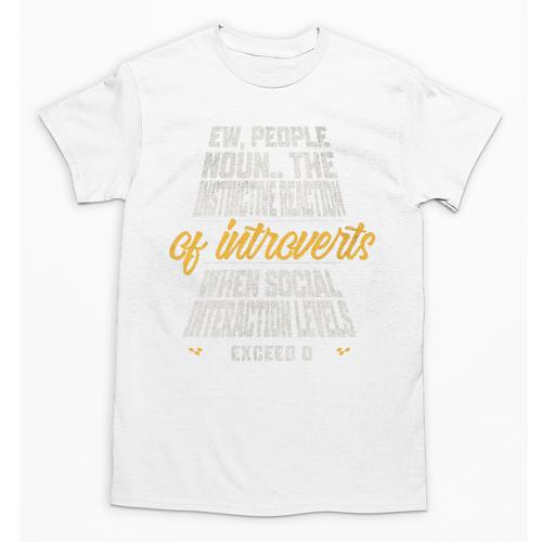 Ew People Definition Introvert Quote Anti Social Vibes Premium Tri-Blend Unisex T-Shirt - Raresse