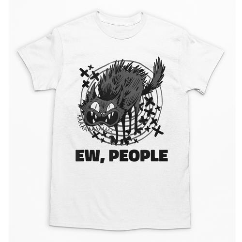 Ew People Introvert Cat Lover Crazy Cats Lady Unisex T-Shirt - Raresse