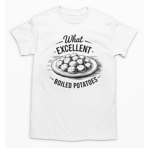 What Excellent Boiled Potatoes Book Lover Vintage Literature Unisex T-Shirt - Bookorys