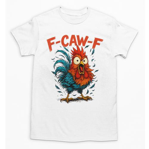 F-Caw-F Rooster F Awk F Chicken Coffee Romance Books Lover Unisex T-Shirt - Bookorys UK