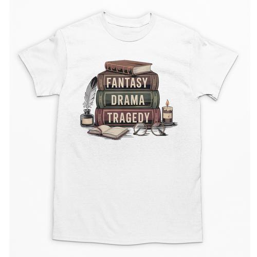 Fantasy Drama Tragedy Gothic Book Lover Bookworm Unisex T-Shirt - Bookorys DE