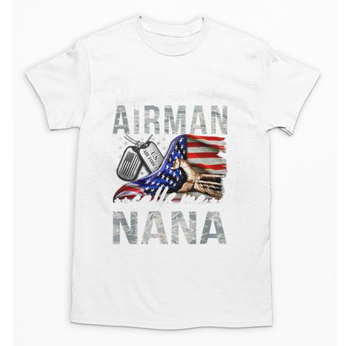 My Favorite Airman Calls Me Nana Air Force Graduation Nana Unisex T-Shirt - Best Gift Smart
