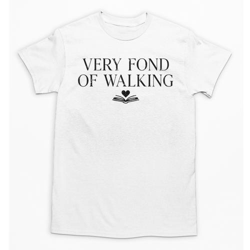 Very Fond Of Walking Book Lover Mom Walking Bookish Unisex T-Shirt - Bookorys UK