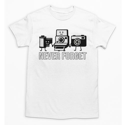 Never Forget Retro Camera Photography Nostalgia Premium Tri-Blend Unisex T-Shirt - Figerry
