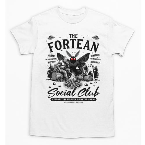 Fortean Social Club Bigfoot Mothman Alien Cryptid Introvert Unisex T-Shirt - Raresse