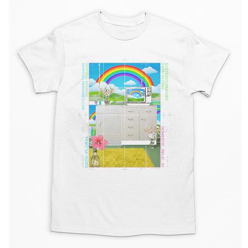 Frutiger Aero Aesthetic Rainbow Glitch Art Premium Tri-Blend Unisex T-Shirt - Figerry