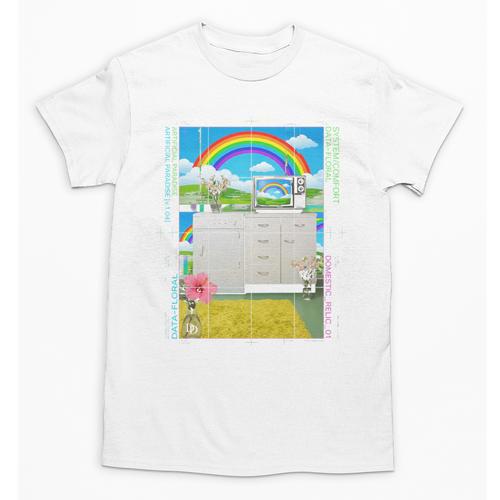 Frutiger Aero Aesthetic Rainbow Glitch Art Unisex T-Shirt - Figerry