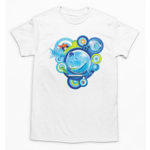 Frutiger Aero Metro Abstract Maximalism 2000s Nostalgia Premium Tri-Blend Unisex T-Shirt - Figerry