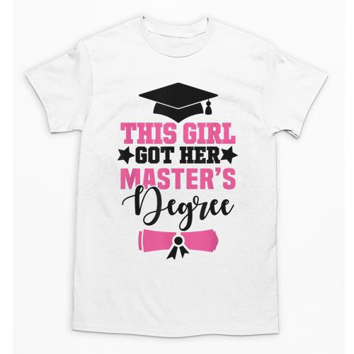 This Girl Got Her Masters Degree Graduation Mastered It 2024 Unisex T-Shirt - Best Gift Smart