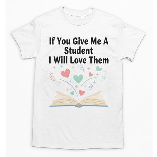 If You Give Me A Student I Will Love Them Book Magic Premium Tri-Blend Unisex T-Shirt - Bookorys