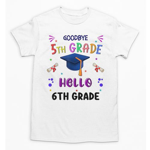 Goodbye 5th Grade Graduation 2025 6th Grade Graduate Kids Unisex T-Shirt - Best Gift Smart