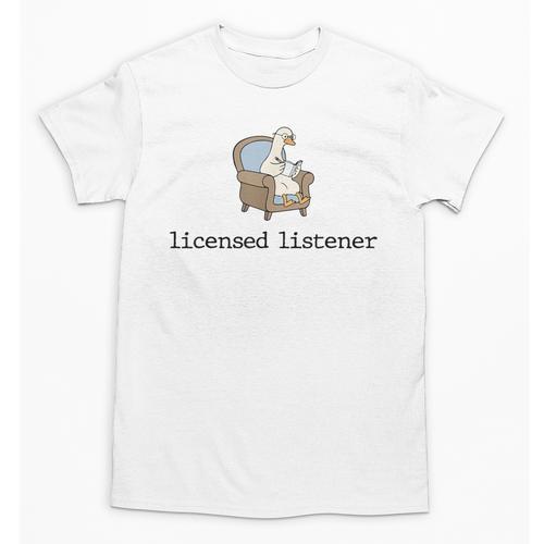 Goose Licensed Listener Psychology School Graduation Unisex T-Shirt - Best Gift Smart