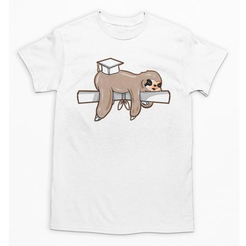 Graduation 2022 PhD Sloth Bachelor Master School Doctor Unisex T-Shirt - Best Gift Smart