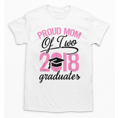Graduation Shirt For Mom With Twins Proud Mom Of Two Unisex T-Shirt - Best Gift Smart
