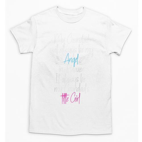 My Grandad My Angel In Heaven In Loving Memory Of My Grandad Raglan Baseball Tee Unisex T-Shirt - Easessy