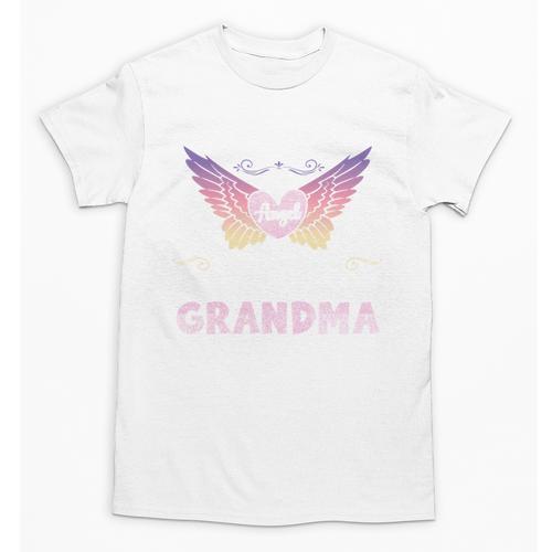 Grandma Angel In My Memory Cute Family Remembrance Match Unisex T-Shirt - Easessy