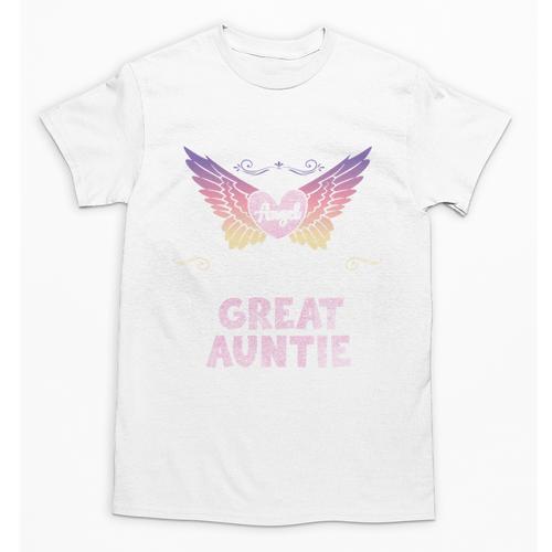 Great Auntie Angel In My Memory Cute Family Remembrance Unisex T-Shirt - Easessy