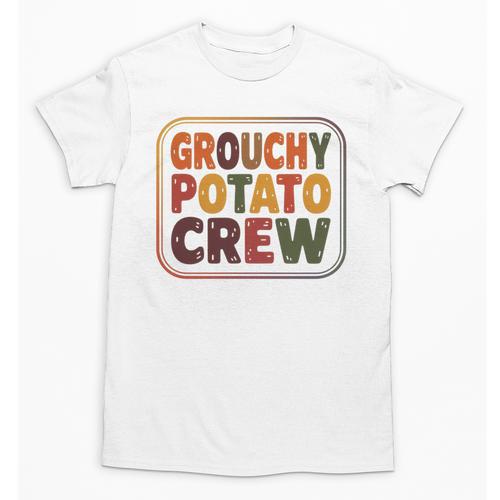 Grouchy Potato Crew Introvert Sarcasm Premium Tri-Blend Unisex T-Shirt - Raresse