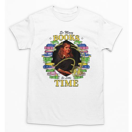 Harry Potter Hermione So Many Books So Little Time Portrait Unisex T-Shirt - Bookorys CA