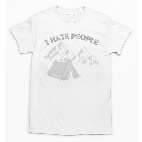 I Hate People Introvert Sarcastic I Love Camping Unisex T-Shirt - Raresse