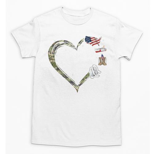 Heart Coast Guard Wife Coast Guard Graduation Wife USCG Wife Unisex T-Shirt - Best Gift Smart