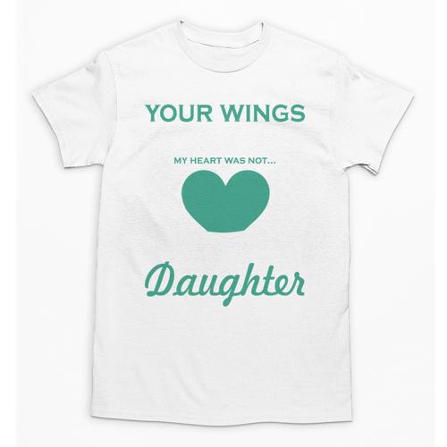 My Heart Was Not In Loving Memory Missing Daughter In Heaven Unisex T-Shirt - Easessy