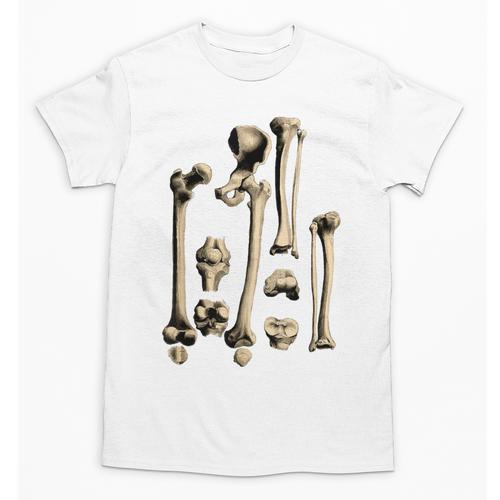 Hip And Leg Bones Book Print Vintage Human Bones Unisex T-Shirt - Bookorys
