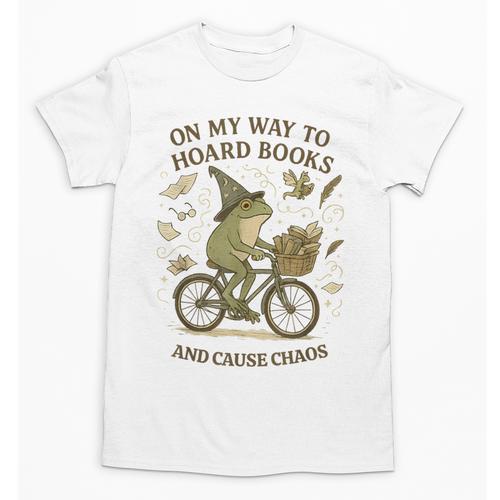 On My Way To Hoard Books And Cause Chaos Tom Foolery Unisex T-Shirt - Bookorys