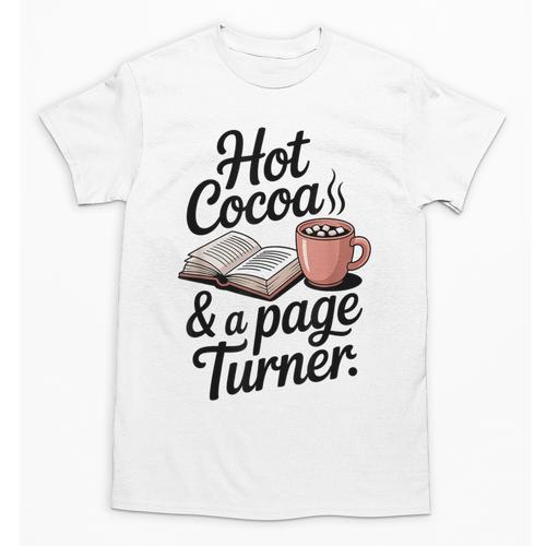 Hot Cocoa And a Page Turner Book Lovers Hot Chocolate Unisex T-Shirt - Bookorys