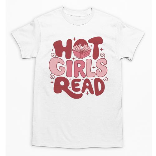 Hot Girls Read Book Lover Feminist Reader Premium Tri-Blend Unisex T-Shirt - Bookorys UK