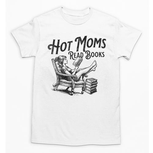 Hot Moms Read Books For Moms Book Lover Unisex T-Shirt - Bookorys DE