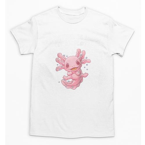 Id Rather Be With My Axolotl Salamander Introvert Raglan Baseball Tee Unisex T-Shirt - Raresse