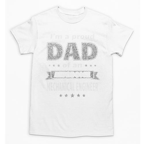I'm A Proud Dad Of An Awesome Mechanical Engineer Graduation Unisex T-Shirt - Best Gift Smart