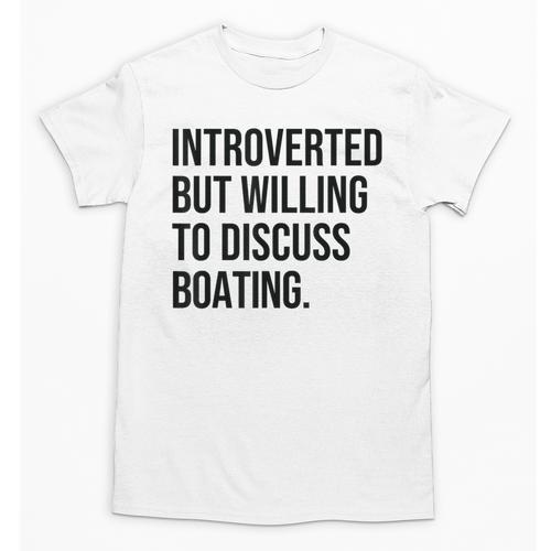 Introverted Boater Boating Introvert Unisex T-Shirt - Raresse