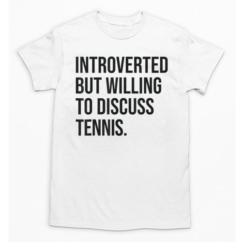 Introverted Tennis Player Tennis Introvert Unisex T-Shirt - Raresse