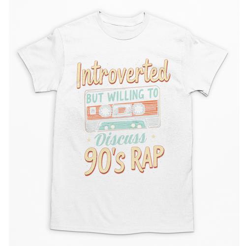 Introverted But Willing To Discuss 90s Rap Premium Tri-Blend Unisex T-Shirt - Raresse