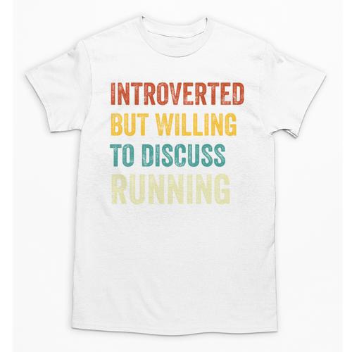 Introverted But Willing To Discuss Running Hobby Unisex T-Shirt - Raresse