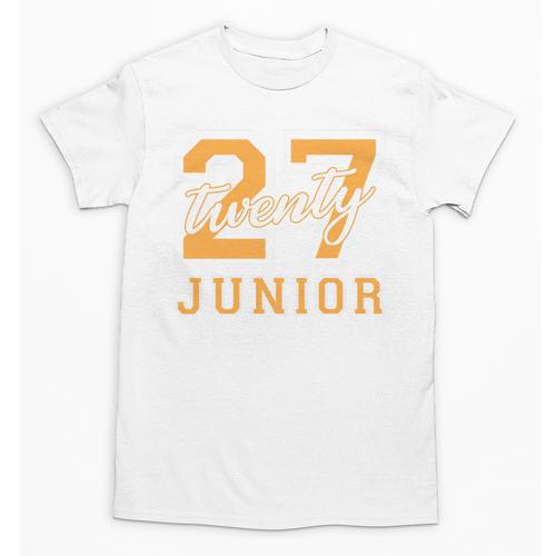 Junior Class 2027 Graduation Back To School Orange Letters Premium Tri-Blend Unisex T-Shirt - Best Gift Smart
