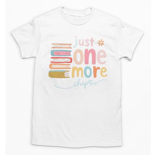 Just One More Chapter Artistic Pastel Book Lover Vibe Unisex T-Shirt - Bookorys CA