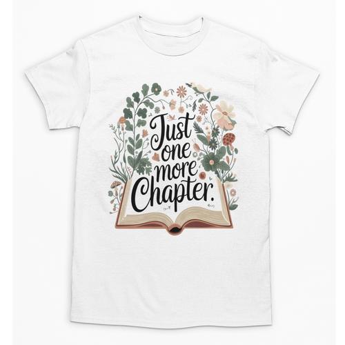 Just One More Chapter Bookish Book Reading Botanical Unisex T-Shirt - Bookorys CA