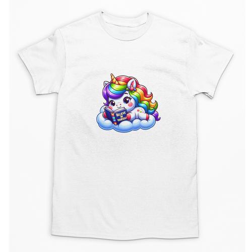 Just One More Chapter Bookish Book Unicorn Reading Book Unisex T-Shirt - Bookorys CA
