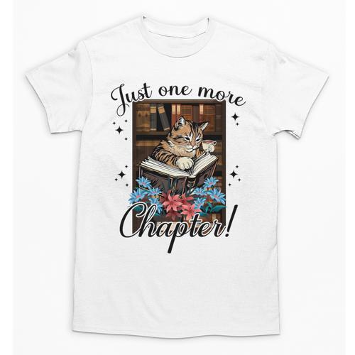 Just One More Chapter Cat Reading Books Coffee Lovers Premium Tri-Blend Unisex T-Shirt - Bookorys AU