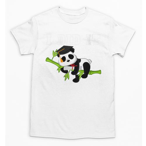 I Did It Kawaii Panda With Graduation Cap Diploma Unisex T-Shirt - Best Gift Smart